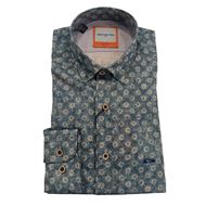 Foto de Camisa estampado floral azul medio slim fit
