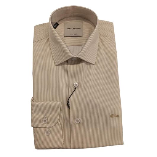 Foto de Camisa vestir milrayas beige regular fit