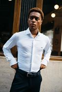 Foto de Camisa vestir blanca regular fit tejido Fly