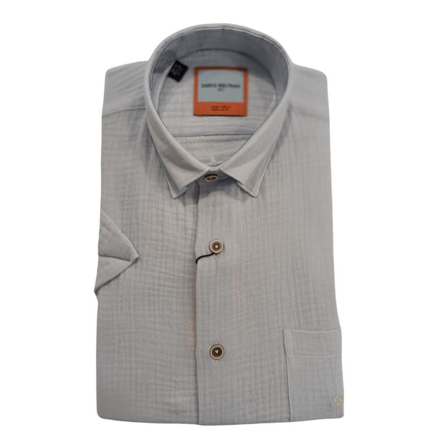 Foto de Camisa azul cielo manga corta regular fit