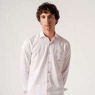 Foto de Camisa vestir micriestampado topitos rosa regular fit