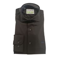 Foto de Camisa vestir negra regular fit tejido Fly