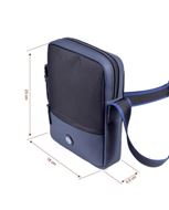 Foto de Bolso cruzado tecno azul y negro