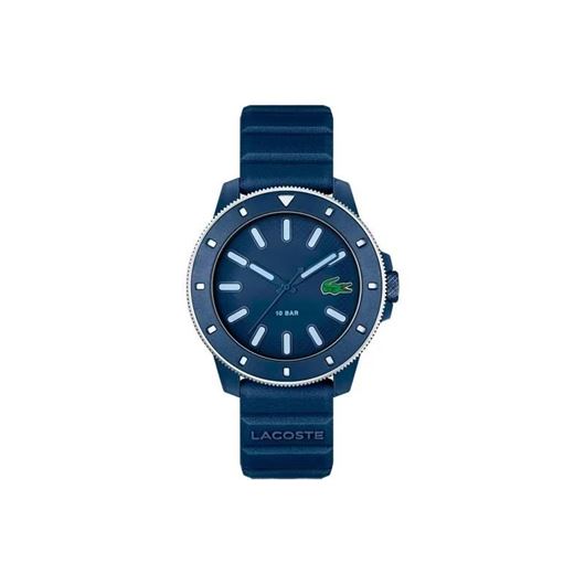 Foto de Reloj de hombre con correa de silicona color azul