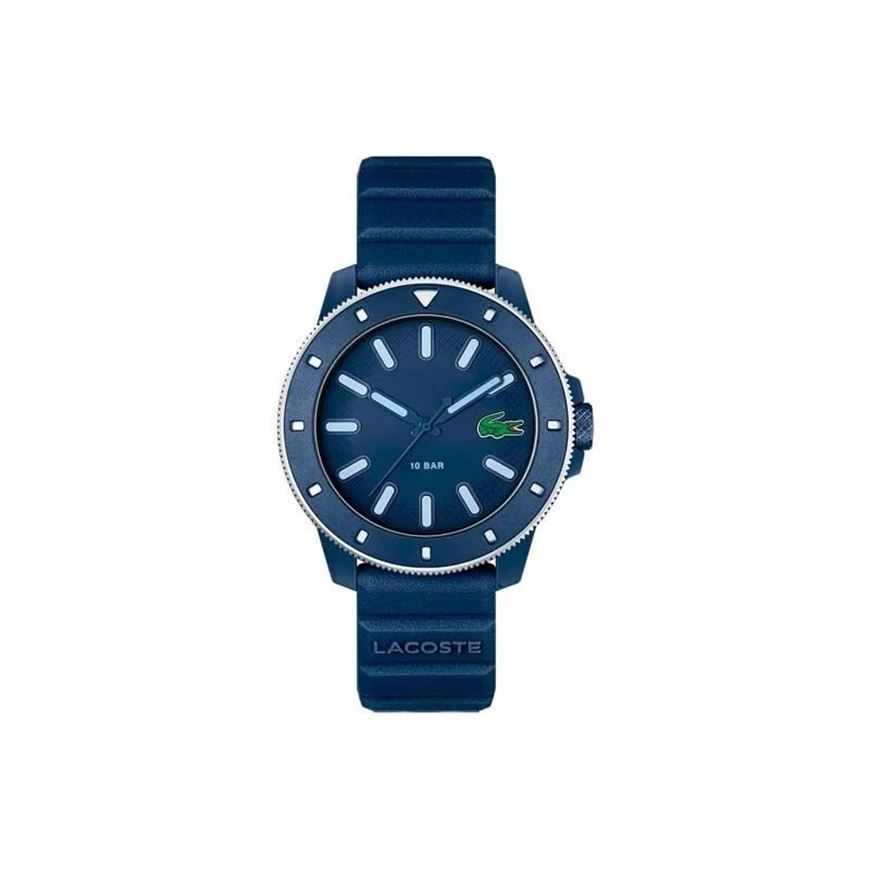 Foto de Reloj de hombre con correa de silicona color azul