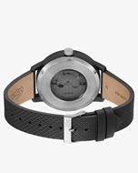 Foto de Reloj automático con correa de cuero color negro
