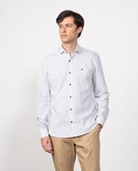 Foto de Camisa sport microestampado blanco y verde slim fit