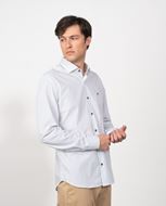 Foto de Camisa sport microestampado blanco y verde slim fit