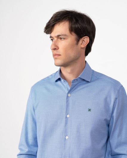 Picture of Camisa sport maquineta azulón y blanco