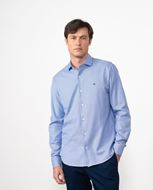 Foto de Camisa sport maquineta azulón y blanco