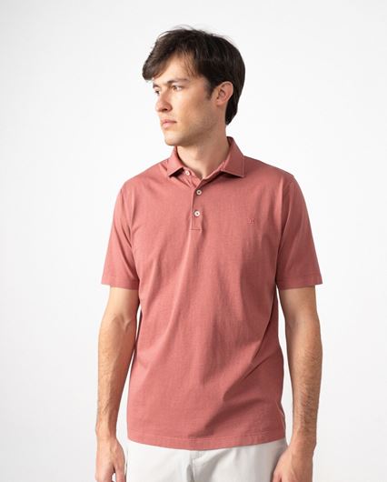 Foto de Polo rosa lavado algodón