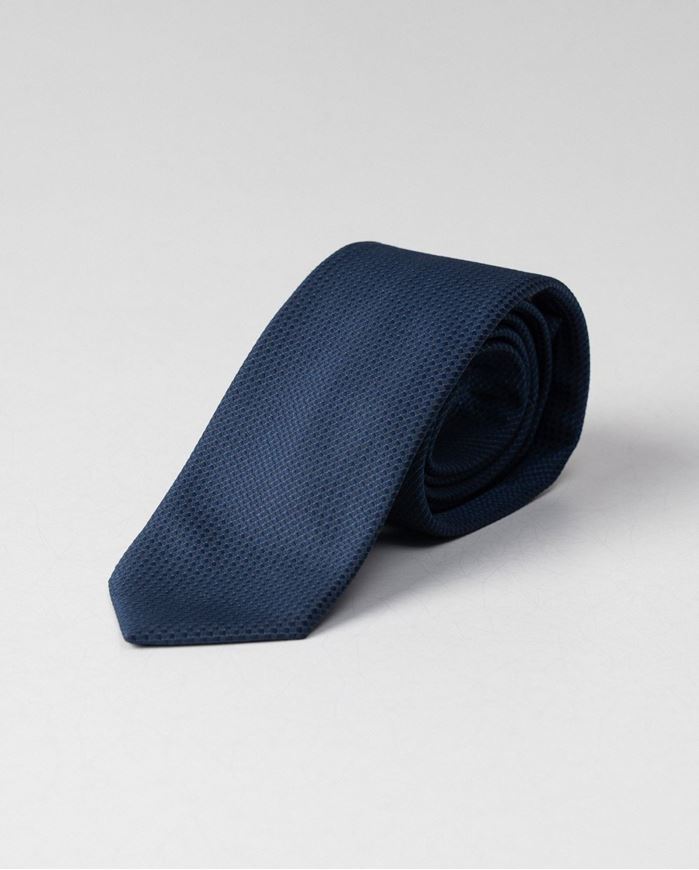 Foto de Corbata jacquard estructura marino