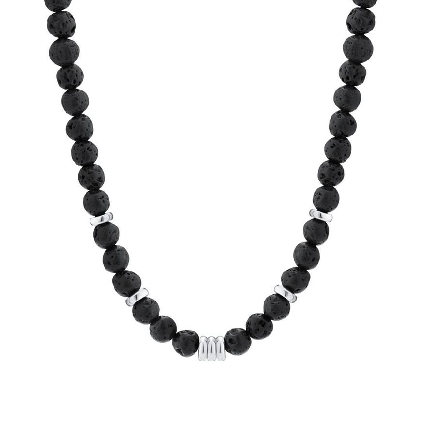 Foto de Collar de cuentas roca volcánica 