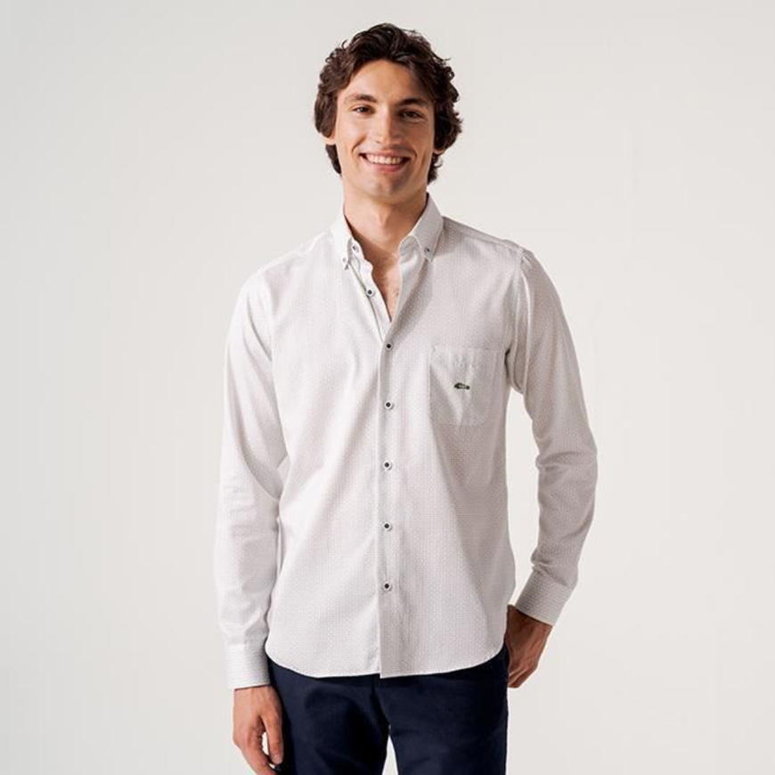Foto de Camisa estampado raspitas verdes