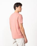 Foto de Camiseta en algodón tintado color rosa lavado