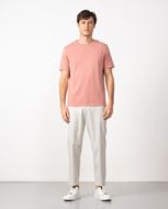 Foto de Camiseta en algodón tintado color rosa lavado