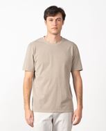 Foto de Camiseta en algodón tintado color piedra