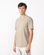 Foto de Camiseta en algodón tintado color piedra
