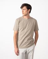 Foto de Camiseta en algodón tintado color piedra