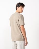 Foto de Camiseta en algodón tintado color piedra