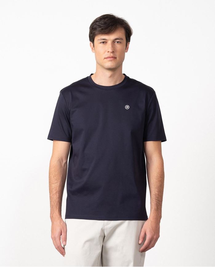 Foto de Camiseta en algodón mercerizado premium color marino