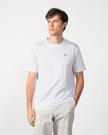Foto de Camiseta en algodón mercerizado premium color blanco