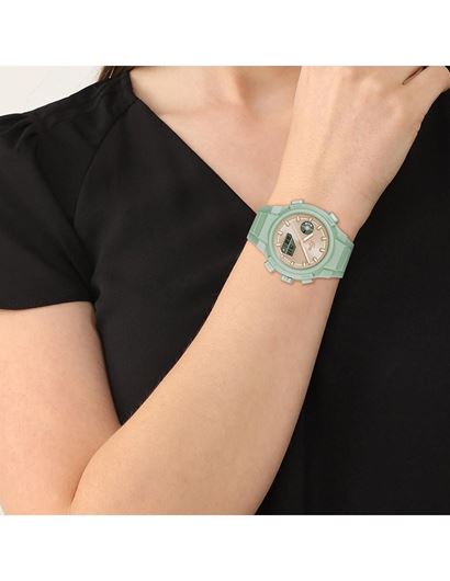 Foto de Reloj Lacsote LC33 Dual Display multifunción Silicona verde agua