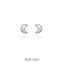 Foto de Pendientes dormilones luna oro blanco