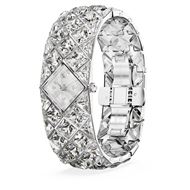 Foto de Reloj Curiosa Bangle Pulsera de cristal, Tono plateado, Acero inoxidable