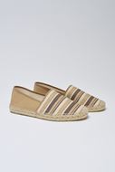 Foto de Alpargatas rayas tonos beige