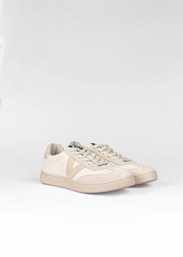 Foto de Sneaker Victoria x Harper beige y camel