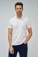 Foto de Polo manga corta texturizado color blanco