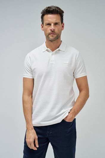 Foto de Polo manga corta texturizado color blanco