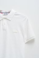 Foto de Polo manga corta texturizado color blanco