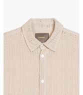 Foto de Camisa bowling de punto entramado beige