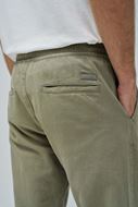 Foto de Pantalón jogger regular fit con lino verde caqui