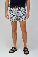 Foto de Bañador estampado figuras off-white y marino