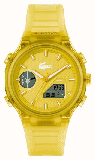 Foto de Reloj Lacoste LC33 Dual Display multifunción Silicona amarillo translúcido