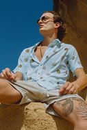 Foto de Camisa Tampico Light Blue estampado chirimoyas