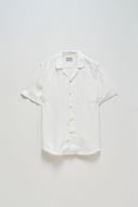 Foto de Camisa manga corta en denim ligero color blanco