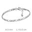 Foto de Pulsera plata eslabon 3x1
