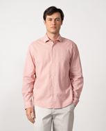 Picture of Camisa lino y algodón rosa lavado