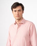 Picture of Camisa lino y algodón rosa lavado