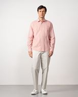 Picture of Camisa lino y algodón rosa lavado
