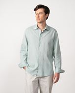 Picture of Camisa lino y algodón verde salvia