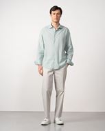 Picture of Camisa lino y algodón verde salvia