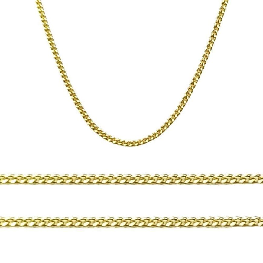 Foto de Cadena eslabón barbado plano pulido, grosor 0,80mm, longitud 50cm