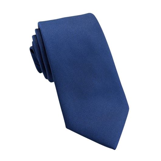 Picture of Corbata jacquard 100% microfibra azul tinta 5.5cm