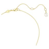 Foto de Collar Idyllia Lilia, Mariposa, Blanco, Baño tono oro