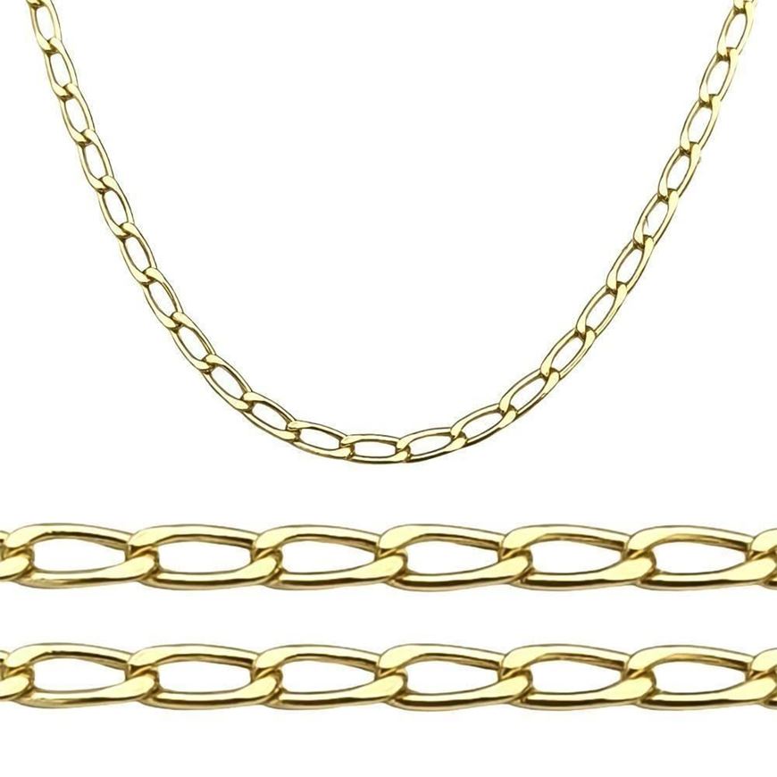 Foto de Cadena de oro amarillo 18kt eslabón bilbao, grosor 2,20mm, longitud 60cm